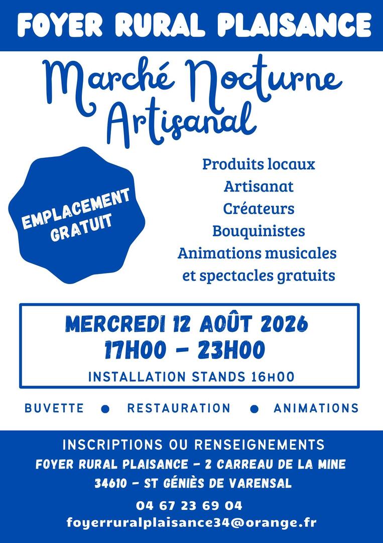 12 08 PLAISANCE Marché nocturne artisanal