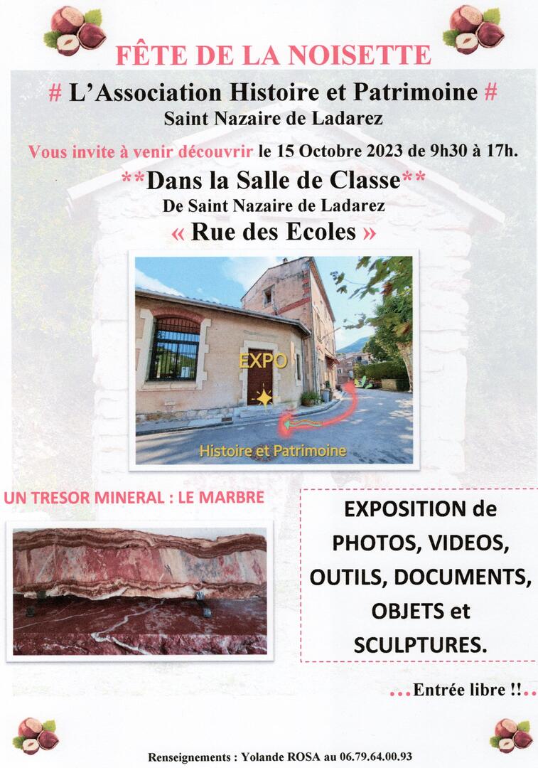 2 Affiche Fête de la Noisette 15-09-2023
