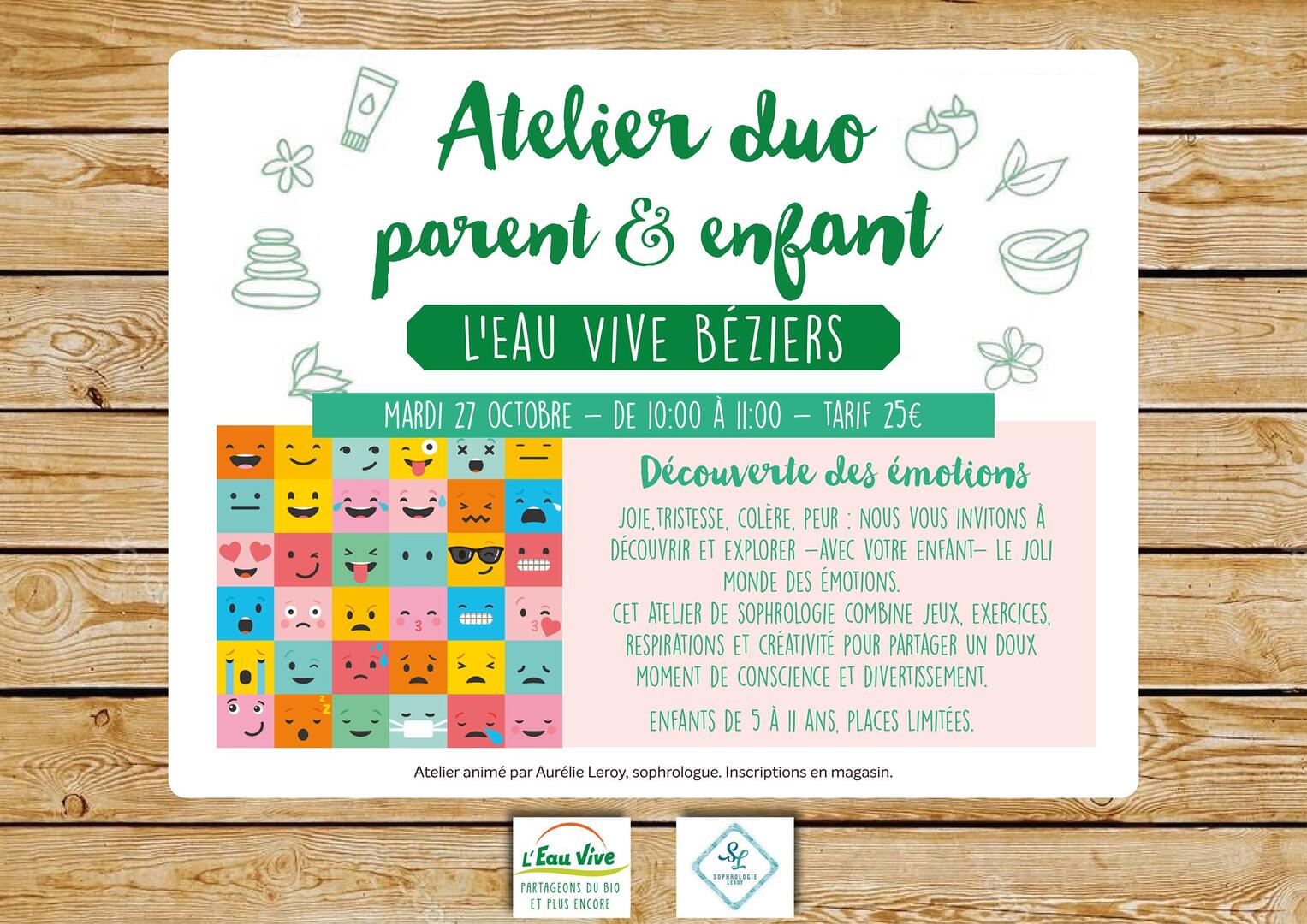 2020-10-27 Atelier Découverte des émotions parent enfant Béziers