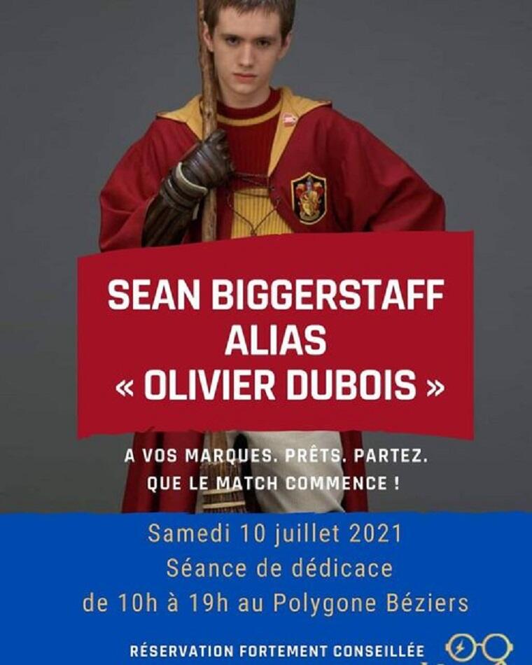 2021-07-10 Dédicace Sean Biggerstaff Harry Potter Wizard Geek Béziers