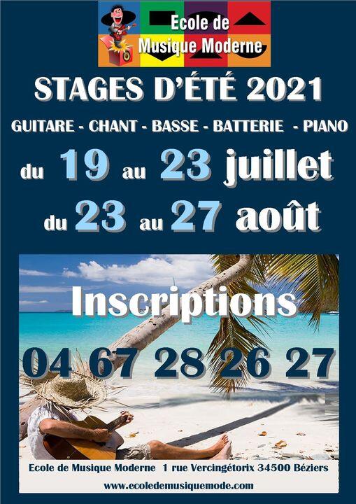 2021-08 27 Stages Ecole de Musique Moderne Béziers