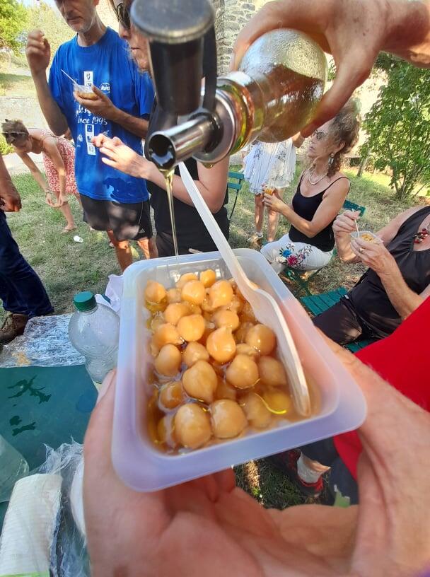 Dégustation lors d'une visite d'un Mercredi au Pays