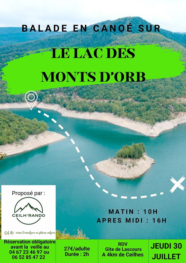 30 07 CEILHES Lascours canoé 2h sur le lac d'avene 1024 T