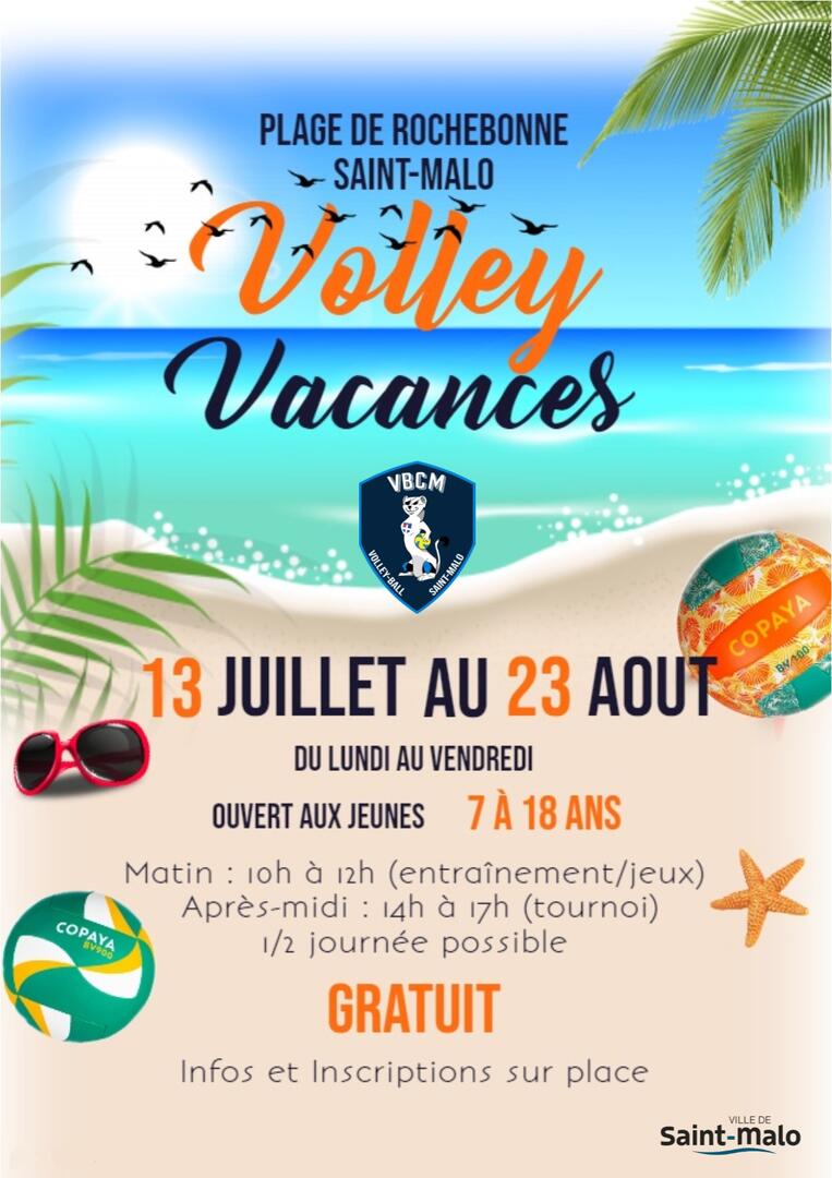 affiche volley vacances 2020