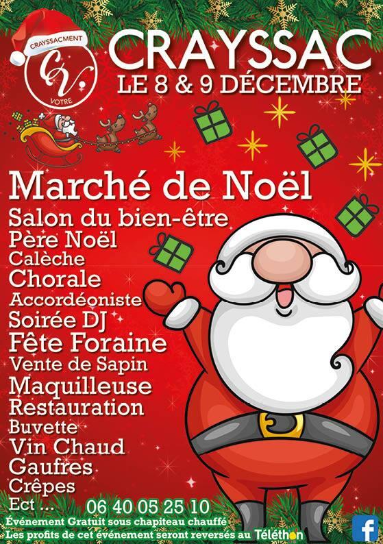 8-9 déc Marché Noël Crayssac