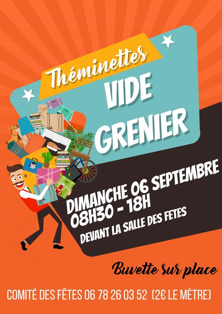 AFFICHE VIDE GRENIER THEMINETTES