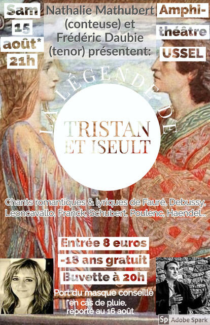 Affiche concert 15 aout tristan et iseult