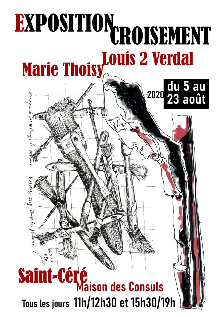 Affiche expo croisement aout2020 Thoisy 2 Verdal