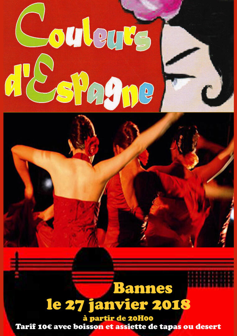 BIENVENIDO couleurs d'Espagne Bannes