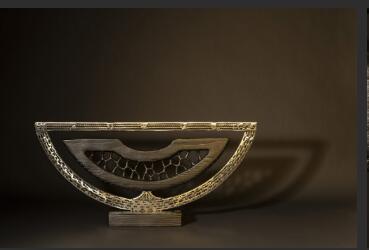 Socle frêne métal
