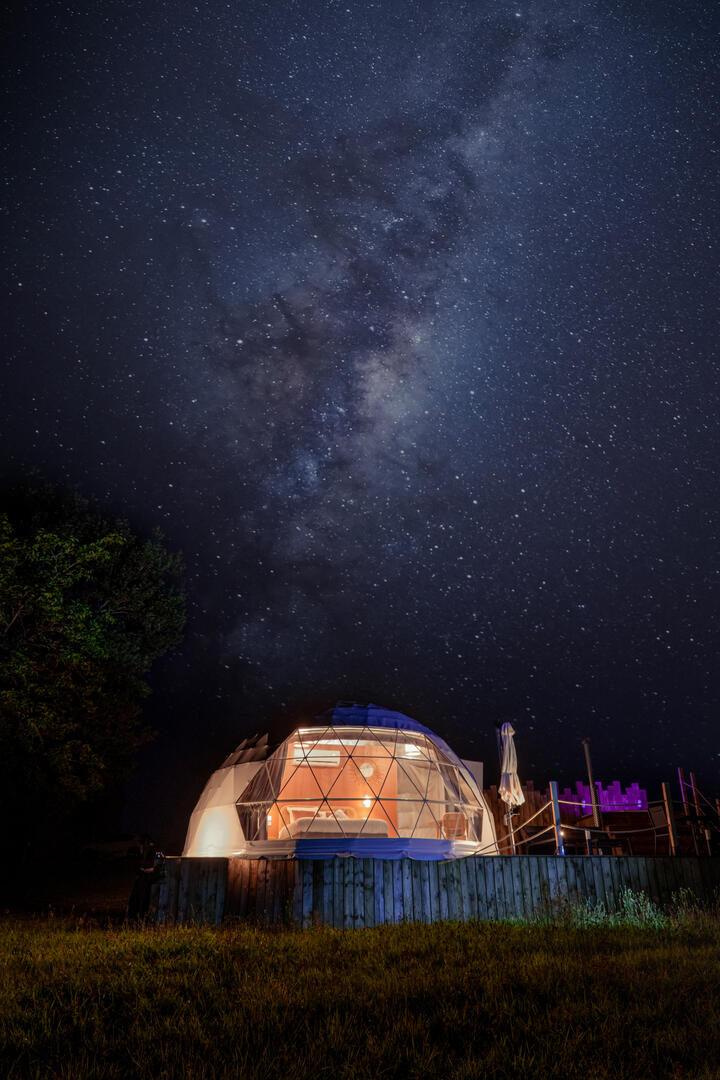 nuit etoilé dome