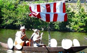Course en barques Creysse
