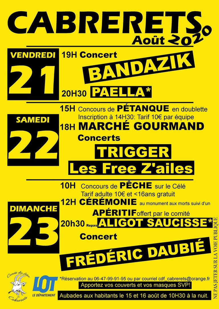 Fete Cabrerets 2020