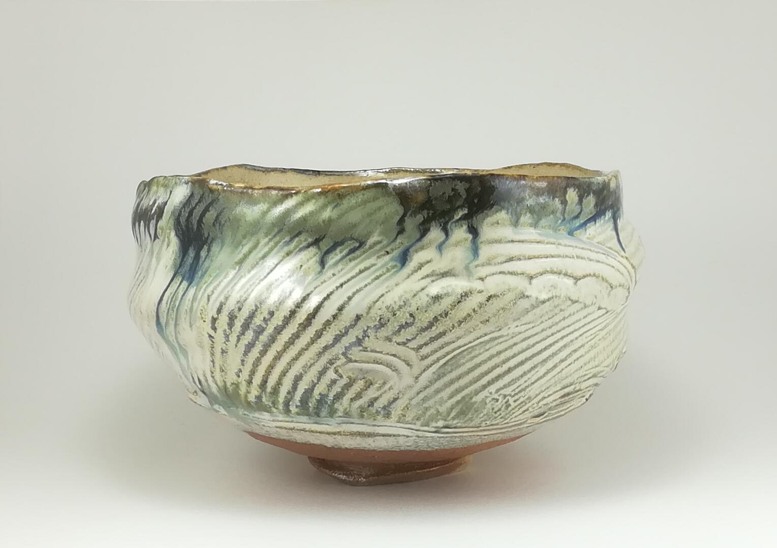 GRAND BOL GRES AU SEL CUISSON BOIS POTERIE DE MEYRAGUET