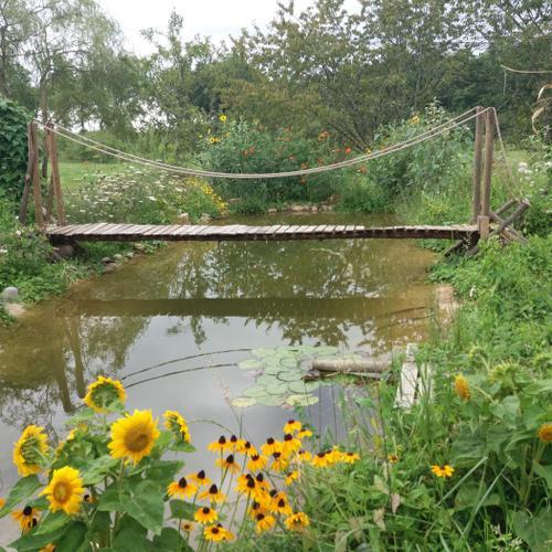 Je jardin de la grange de Rubato