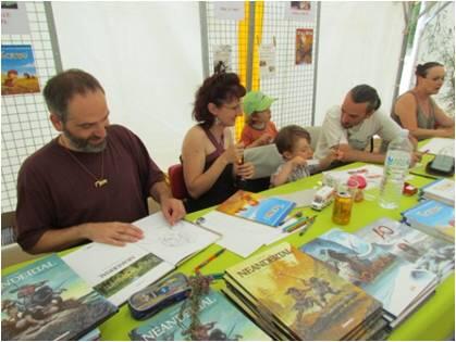 Salon du Livre Préhistorique - Roudier dédicace - Musée de l'Homme de Neandertal