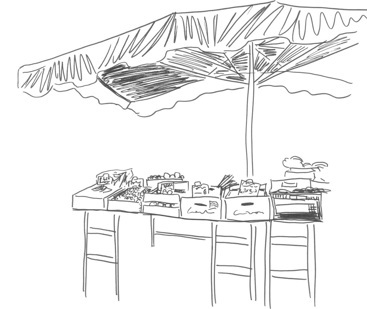 Stand de marché