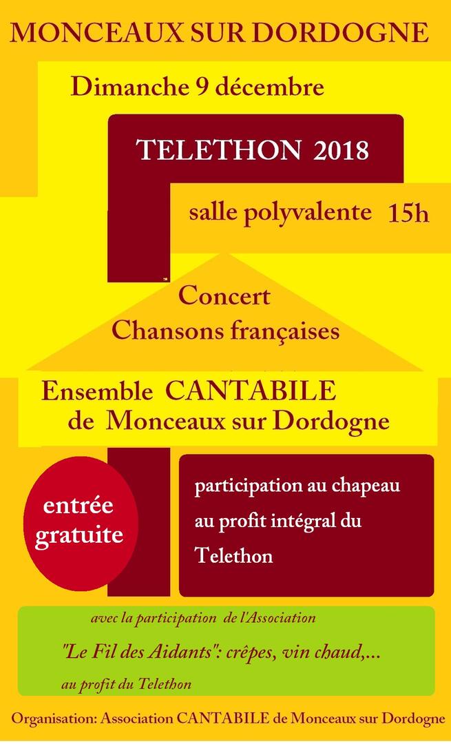 Téléthon 2018 Cantabilefilaidants