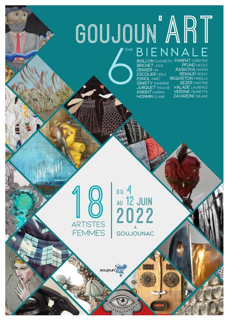 affiche biennale goujoun'art 2022
