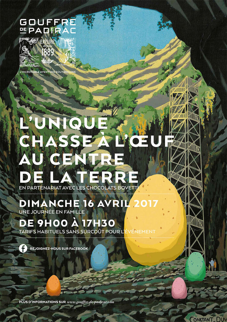 Affiche chasse à l'oeuf de Pâques 2017