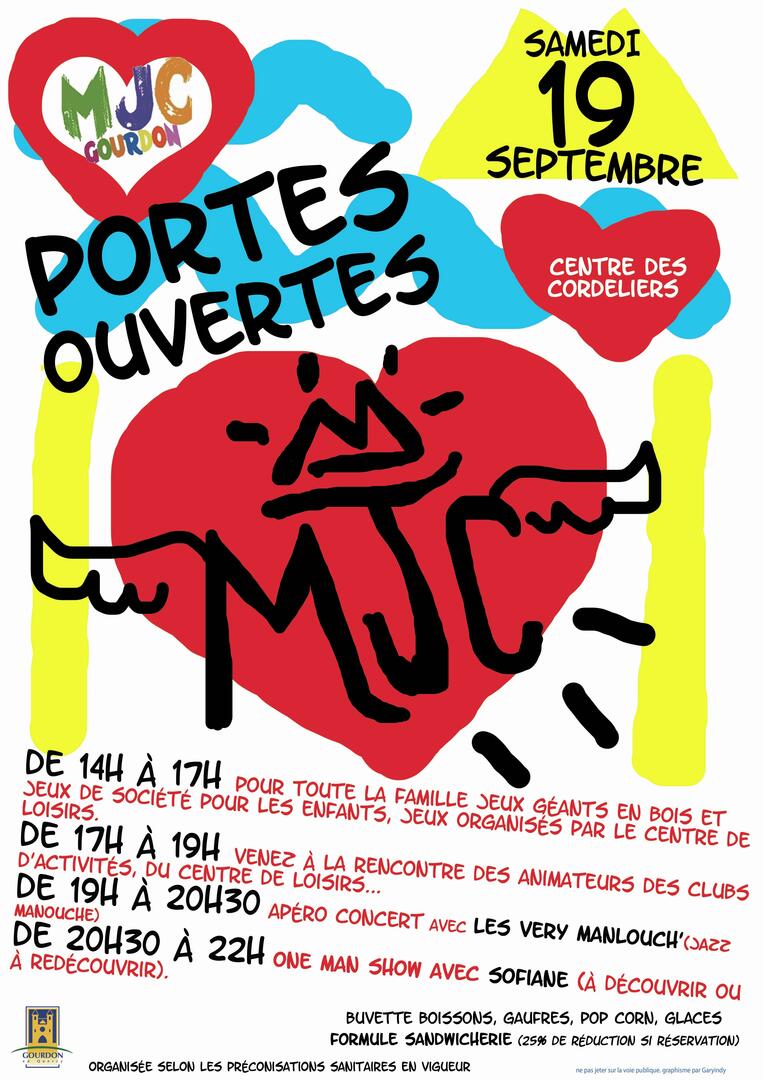 affiche portes ouvertes mjc