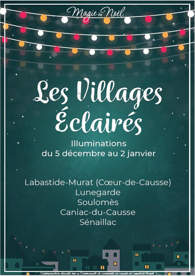affiche villages éclairés 2020