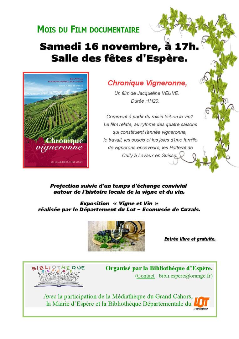 Chroniques vigneronnes