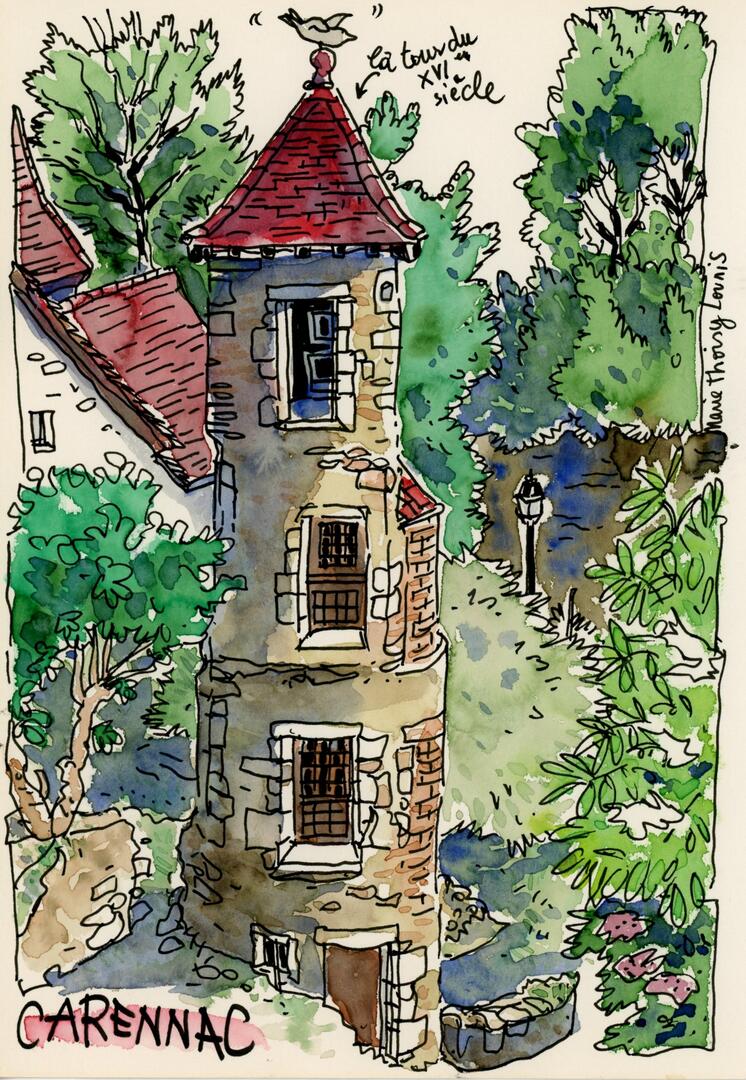 dessin carennac la tour 2016