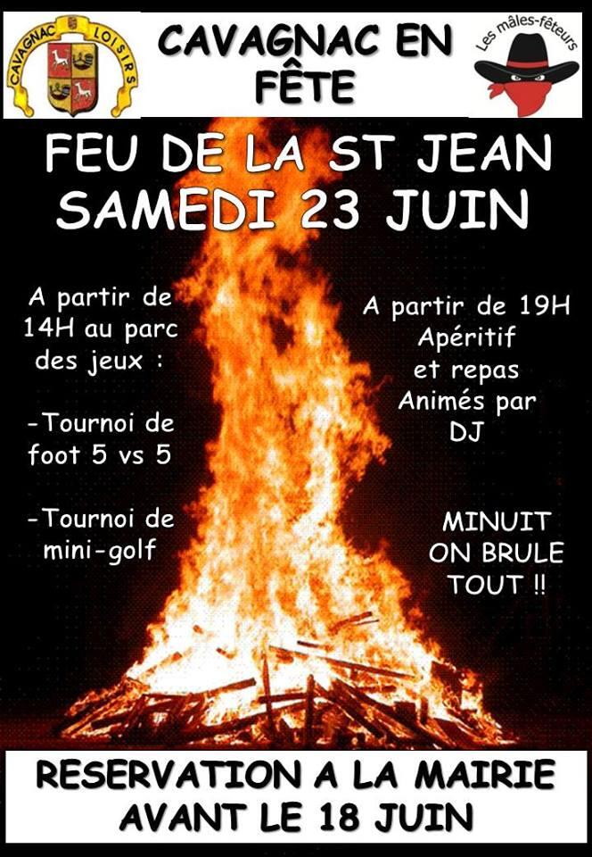 feu de la st jean cavagnac
