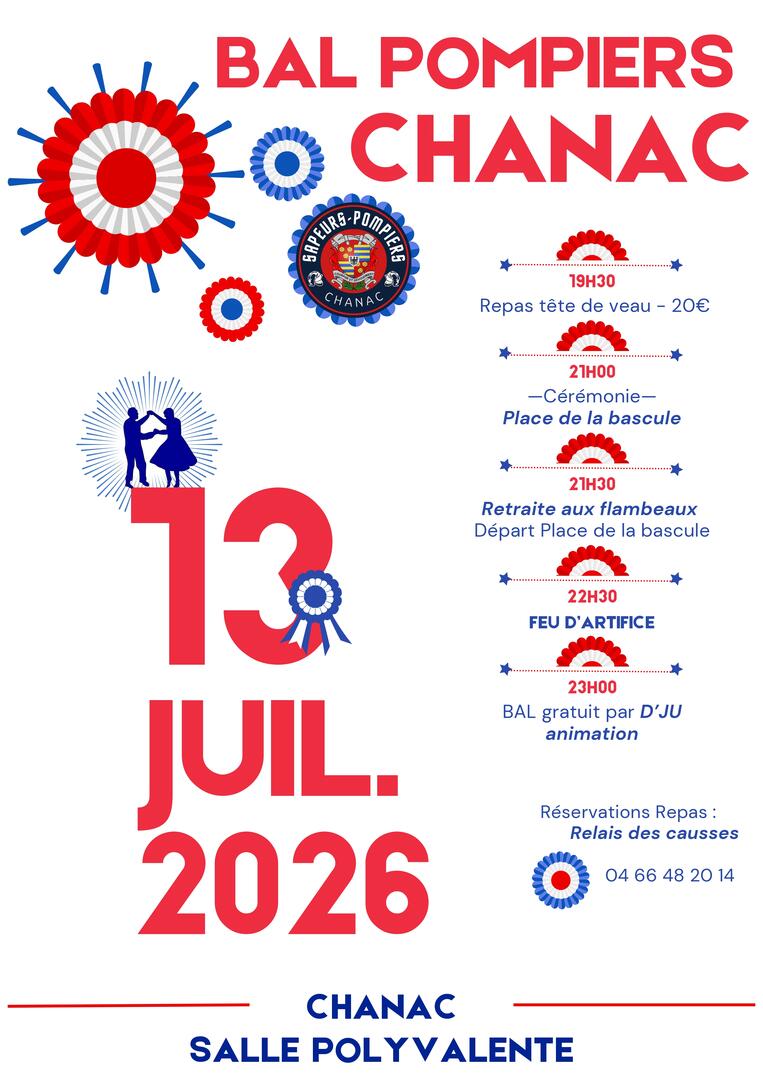 BAL DES POMPIERS 13 JUILLET