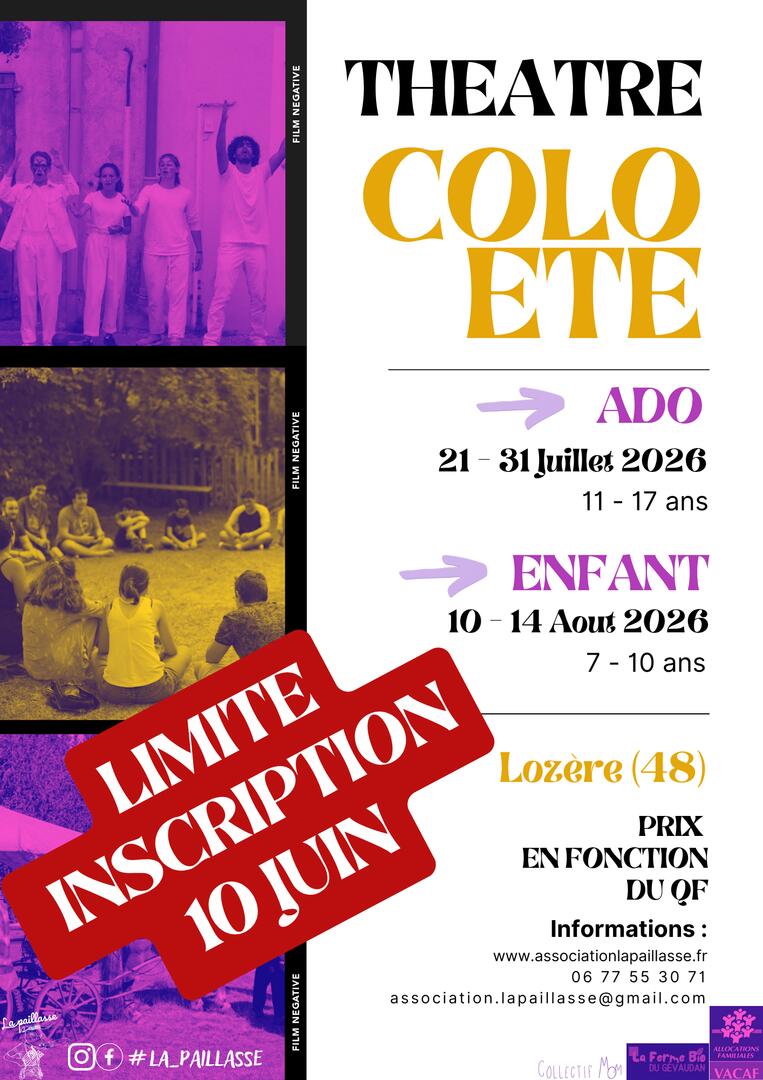 Colo itinérante 2026 - 2