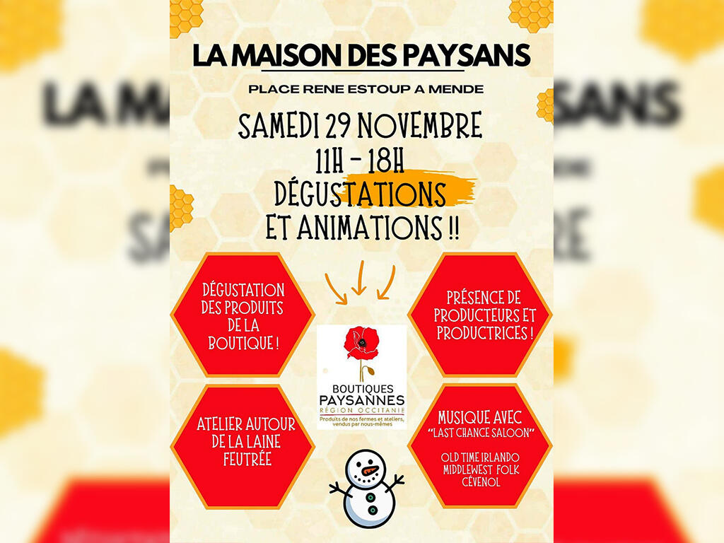 Dégustations-animations-maison-paysans