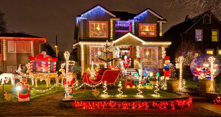 Maisons décorées Noel