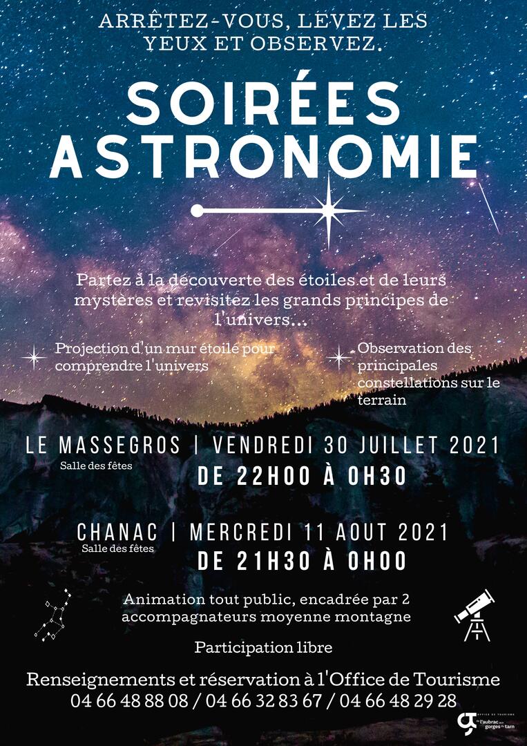 Soirées astronomie 2021