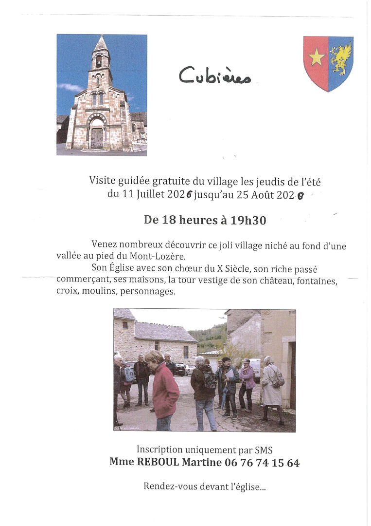 Visite guidée Cubieres