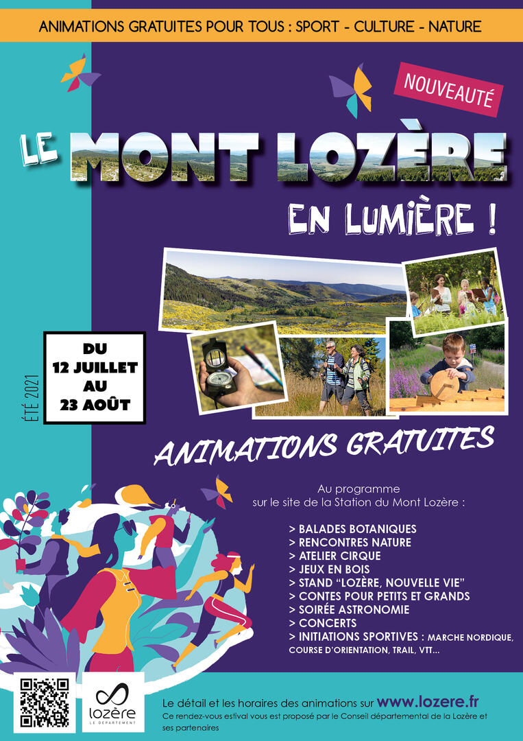Affiche le Mont-Lozère en lumière
