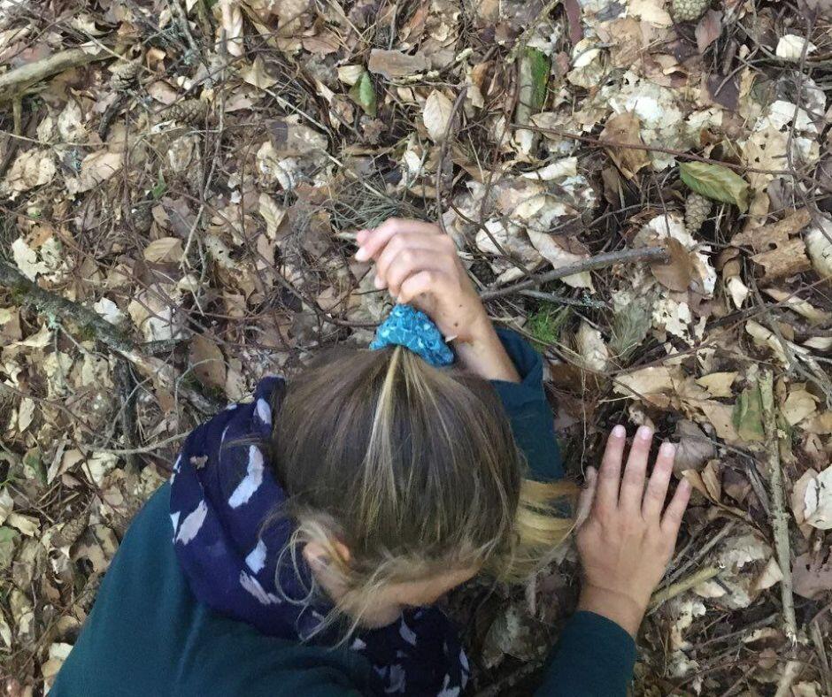 jouer dans les bois
