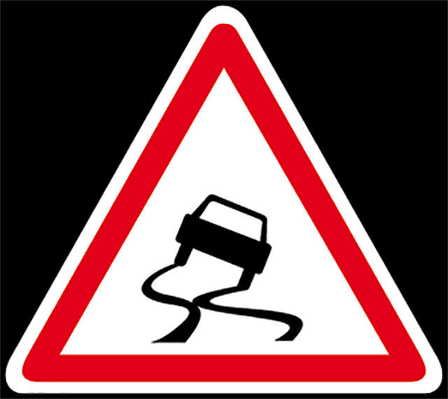 panneau-route-glissante