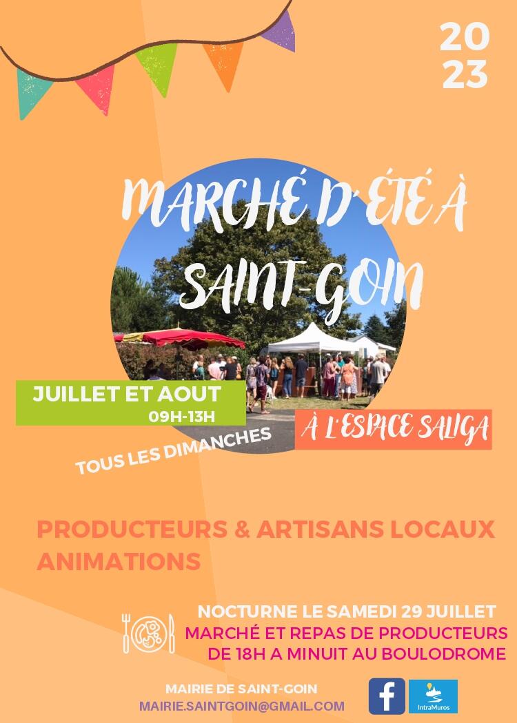 Marché nocturne St Goin