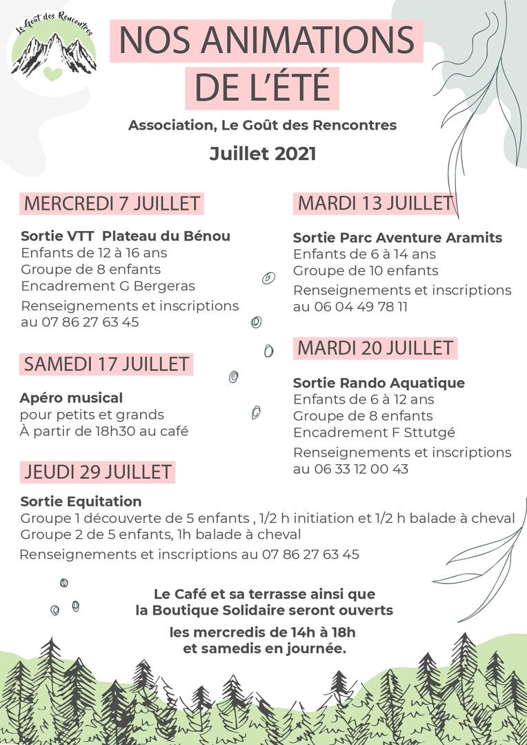 AFFICHE ANIMATIONS ENFANTS