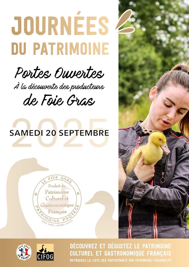 Affiche CIFOG - Journée du patrimoine 20 sept 2025