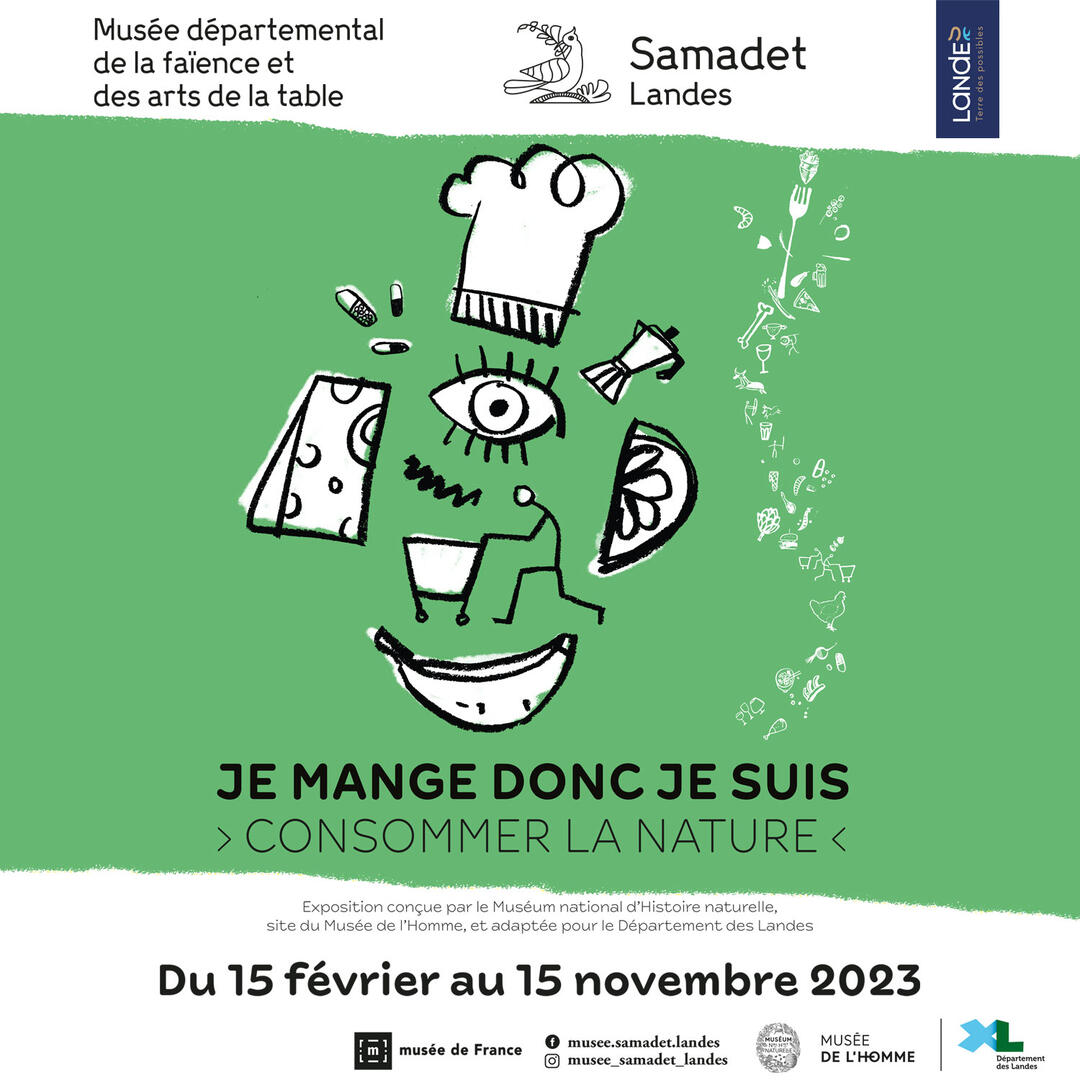 Affiche Expo Je mange donc je suis