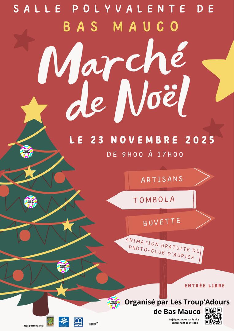 Affiche marché de noël 2025