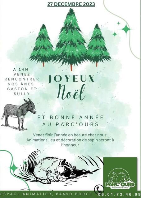 Animation noël Parc'Ours