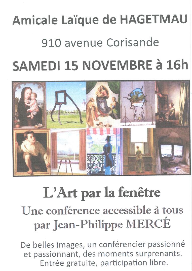 Conférence L'Art par a fenêtre