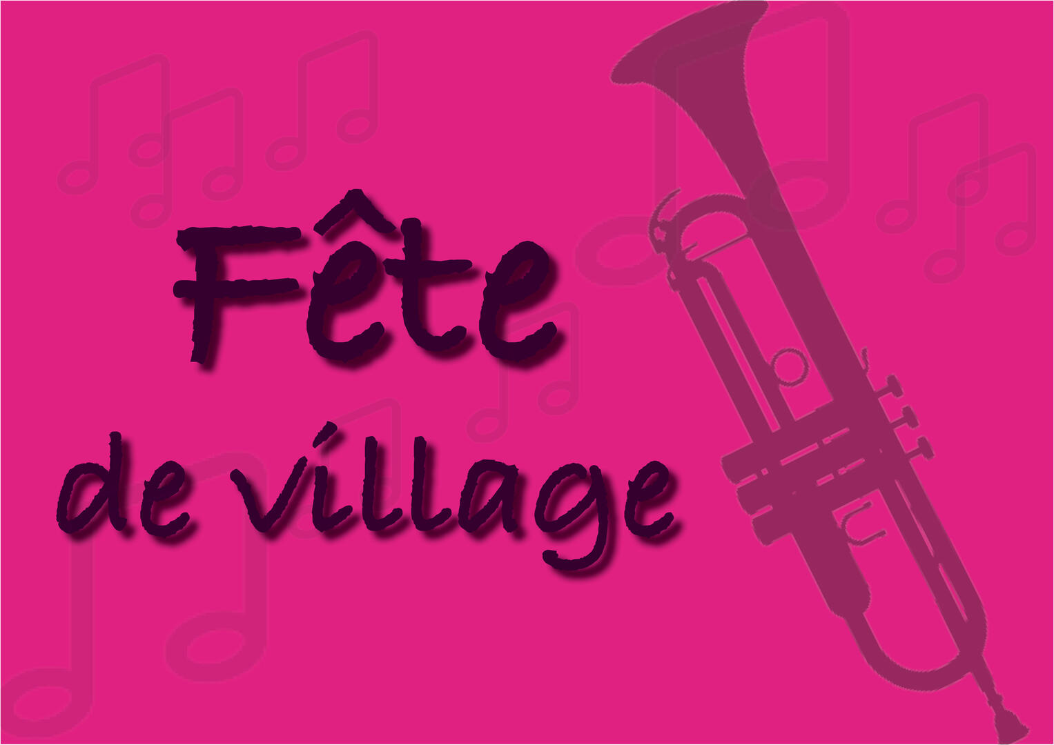 Fête de village rose