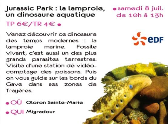 Jurassic Park, la lamproie