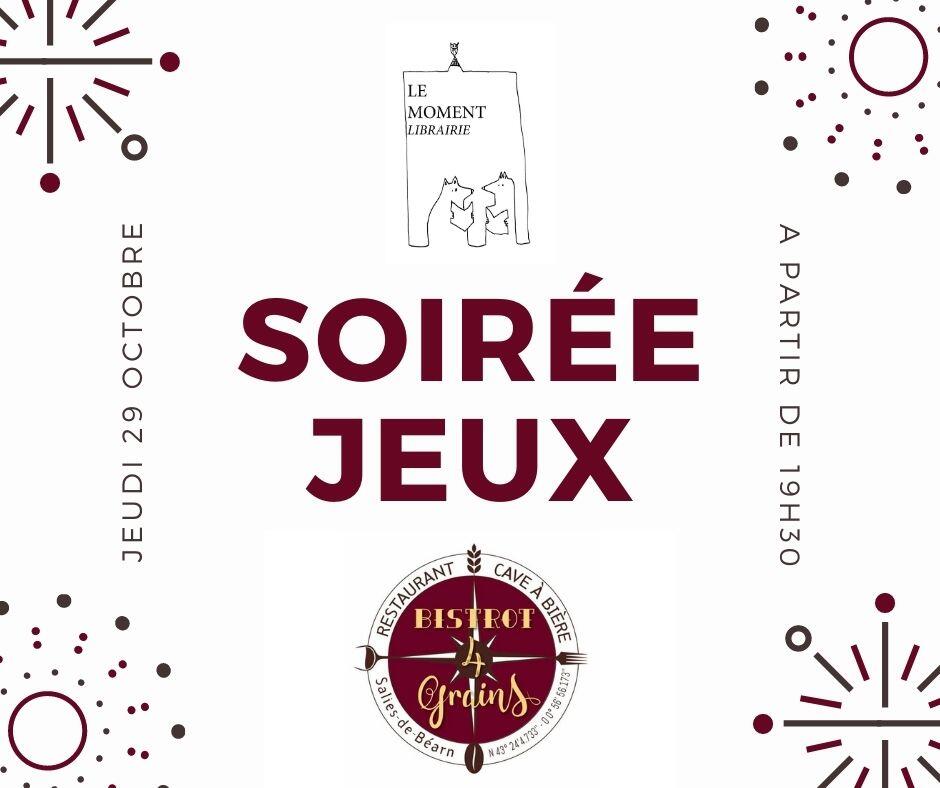 Soirée Jeux Octobre 2020