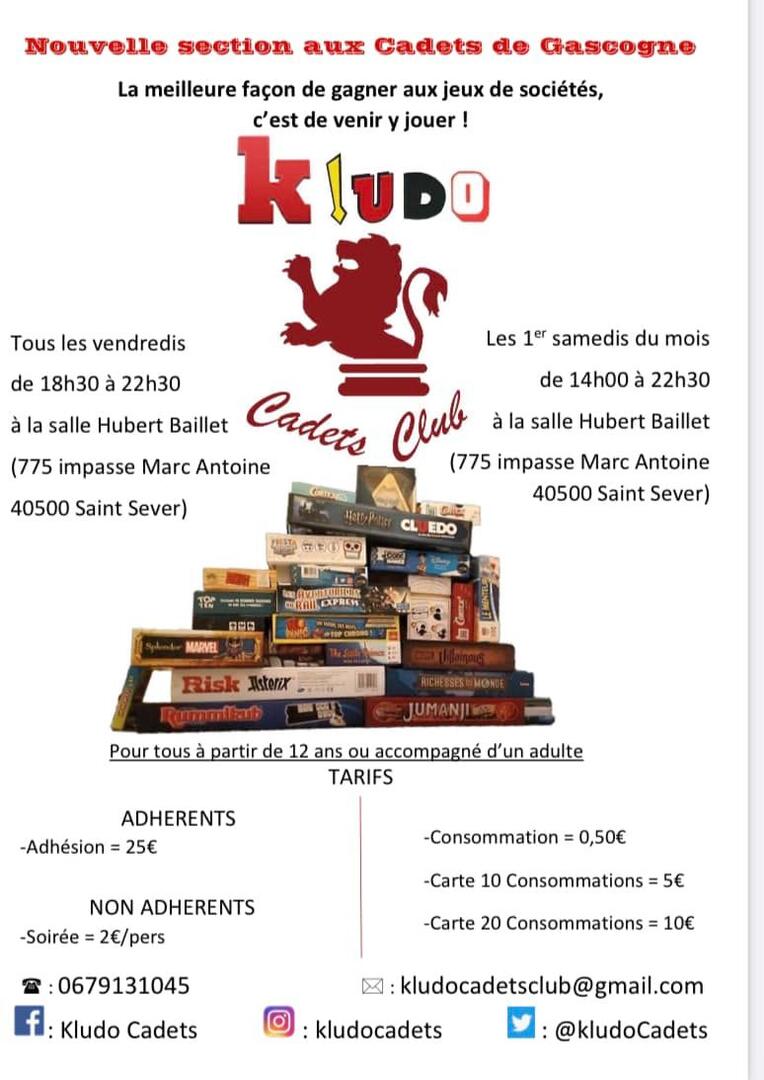 Soirées Kludo Cadets