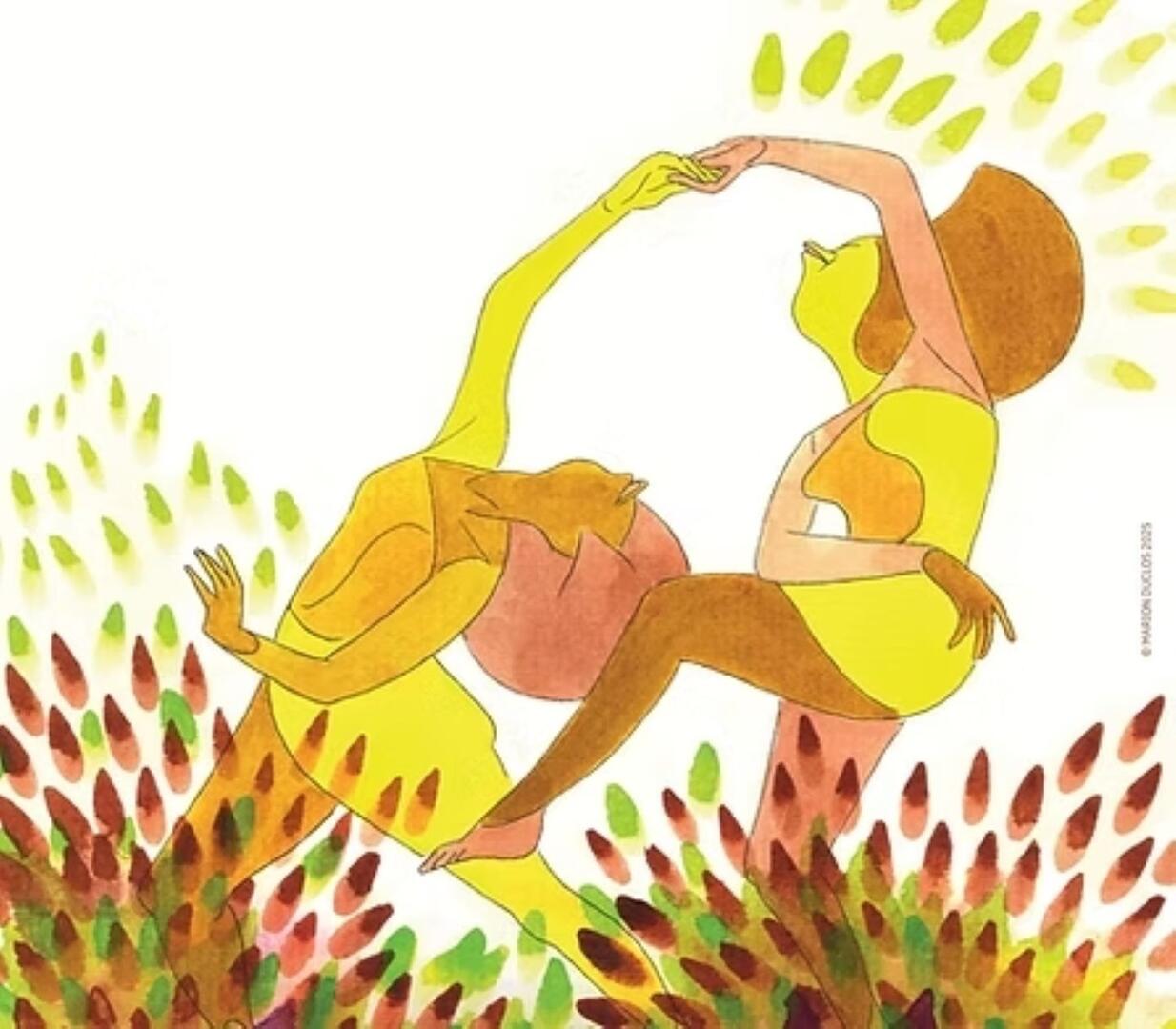 Un oiseau sur la tête